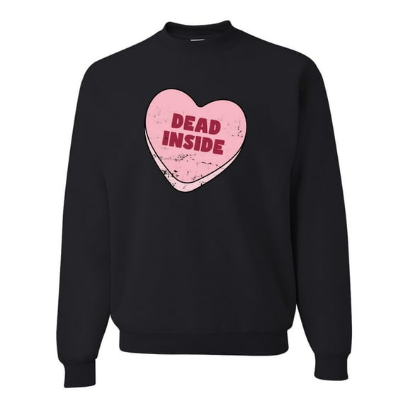 Wild Bobby Inside Pink Candy Heart Cute Funny Meme Valentine's Day Unisex Crewneck Sweatshirt