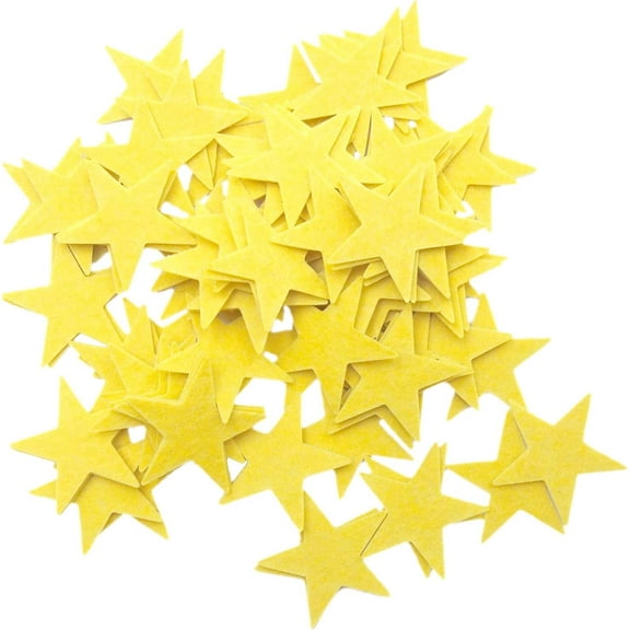 Playfully Ever After 1.5 inch Stiff Felt Stars 88pc (Yellow)