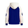 thumbnail image 4 of VNKIDY Women's Sweatshirt Fashion Color Block Oversized Thicken Windproof Hoodie Long Sleeve Loose Fit Pullover With Pockets For Autumn Winter Outdoor Wear Versatile Tops, 4 of 5