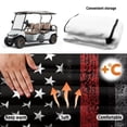 thumbnail image 5 of Uorisanigo Golf Cart Seat Blanket Covers, Anti-Slip American Firefighter Flag Seat Towel with 4 Front Pockets Universal Golf Cart Seat Cushion Covers for EZGO TXT RXV/Club Car DS Precedent, 5 of 7