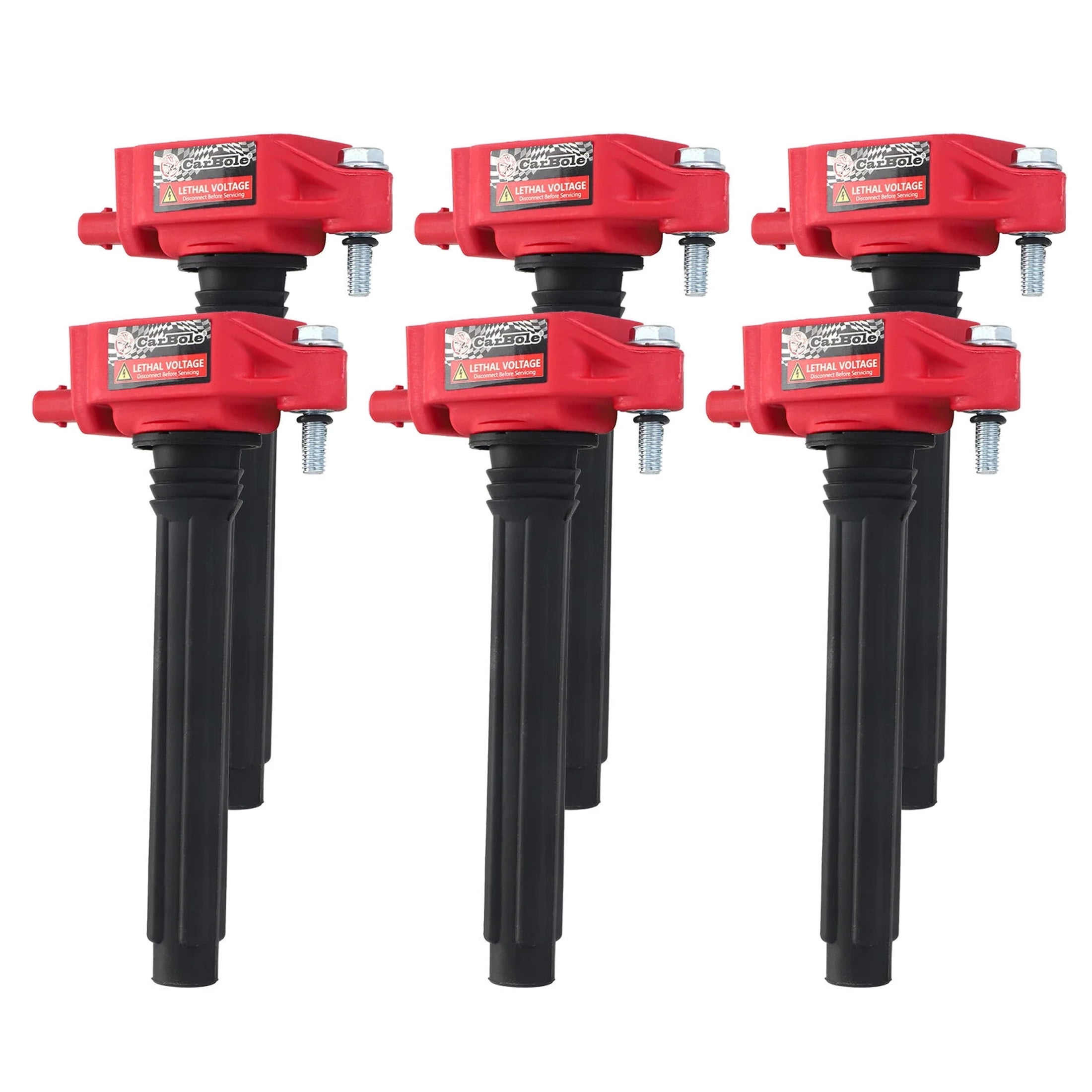 6 Pack UF648 Ignition Coil Pack and Platinum Spark Plug Compatible with Chrysler Dodge Jeep Ram 3.6L V6