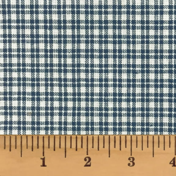 JCS Nautical Blue 3 Homespun Plaid Cotton Fabric Sold by the Yard