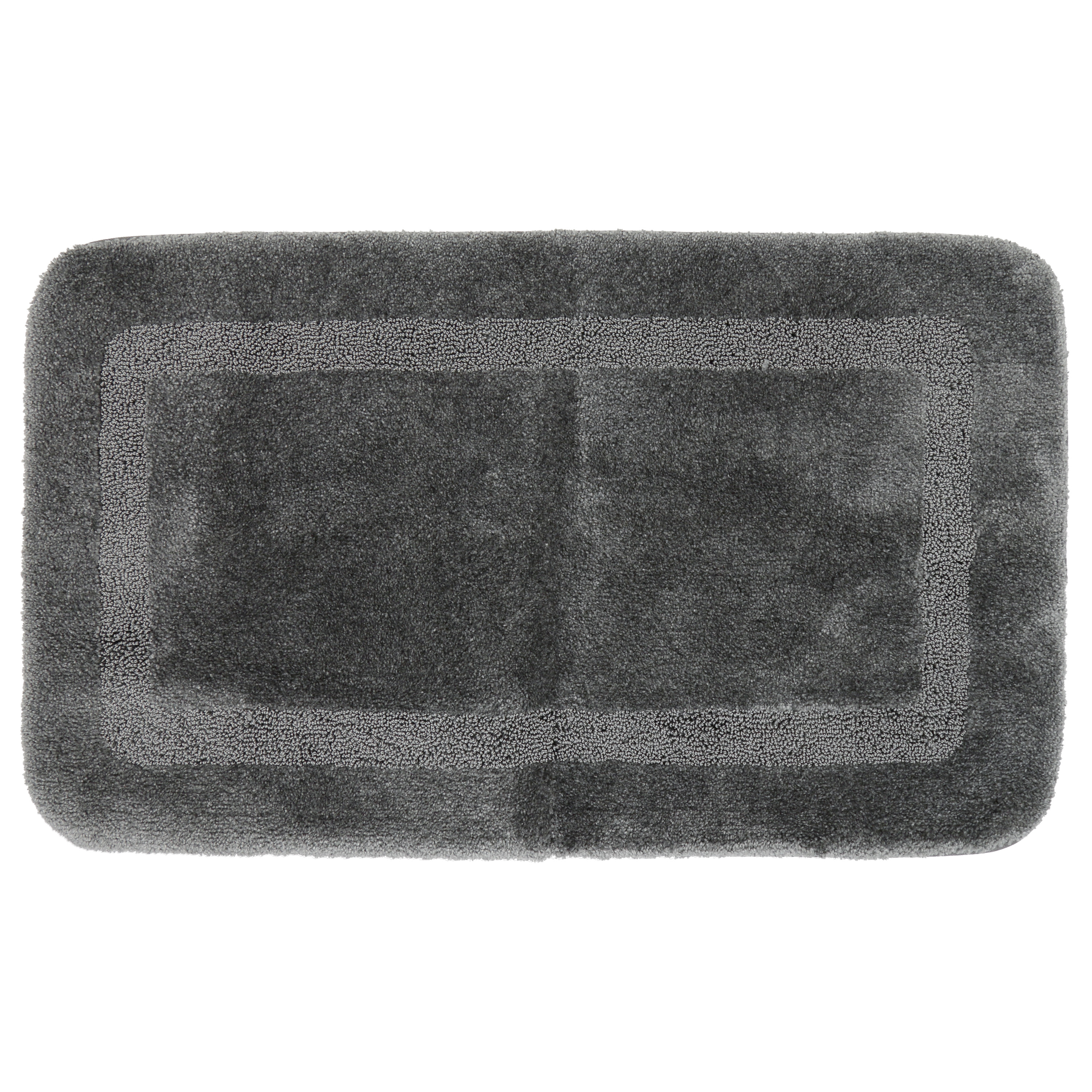 Mohawk Home Facet Bath Rug Grey, 2'x3'4", Grey