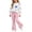 Z Beige-3, variant on Stamzod Girls Outfits Size 10-12 Fashion Heart Printed Crew Neck Sweatshirt and Flared Pants Fall Casual Girls' Clothing Sets White 11-12Years