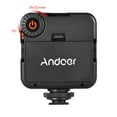 thumbnail image 3 of Lámpara de fotografía Andoer W49 Mini cámara de interbloqueo Panel de luz LED Iluminación de video de videocámara regulable con adaptador de zapata para Canon Nikon Sony A7 DSLR, paquete de 2 piezas Andoer Lámpara de fotografía, 3 of 7