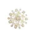 thumbnail image 3 of Botón de perla flor de cristal broche de adorno de diamantes de imitación accesorios decorativos de aleación 5 piezas sidaley HA8758-00B, 3 of 6