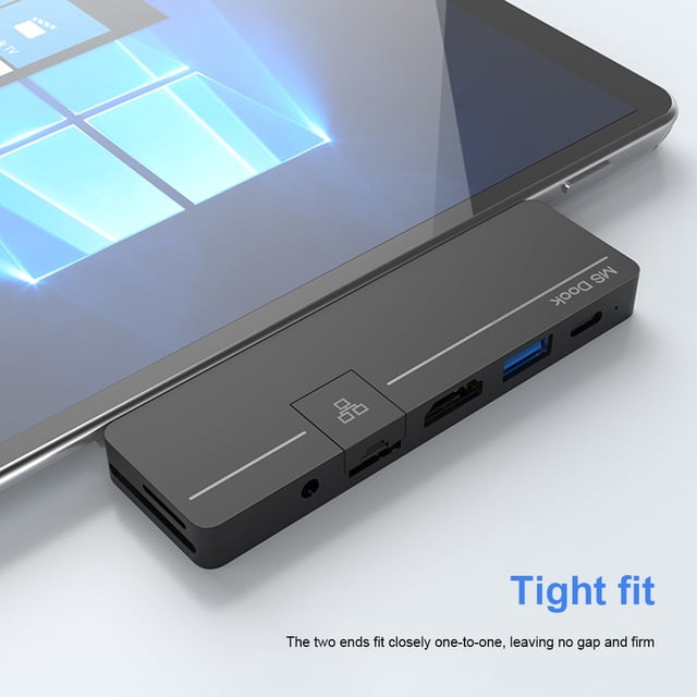 Concentrador Usb Estación de acoplamiento de carga rápida PD para Surface Pro x/Pro8 USB HUB Port Replicator