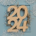 thumbnail image 4 of 2024 Cutout 22 inch, Pack of 1 Unfinished Wood Graduation Cutouts 2024, for Door Hangers, and New Years Party D®cor, by Woodpeckers, 4 of 5