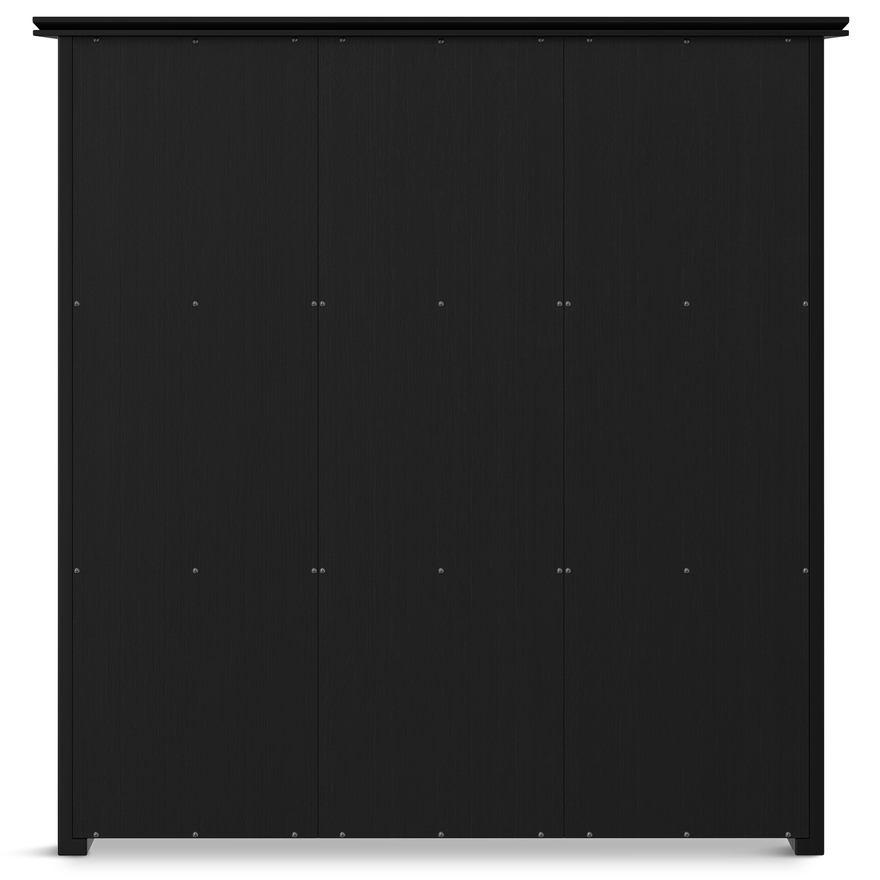 Simpli Home Artisan 45 inch x 43 inch Solid Wood Transitional 9 Cube Bookcase and Storage Unit in Black