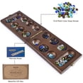 thumbnail image 4 of Juego de mesa AMEROUS Wooden Mancala con 72+8 piedras de cristal, 4 of 9