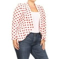 thumbnail image 2 of Women's Casual Stretch Comfort Open Front Draped Blazer Jacket, 2 of 4
