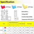 thumbnail image 2 of 80Pcs Right Angle Spade Connector 22-18/16-14/12-10AWG, 2 of 5