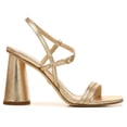 thumbnail image 6 of Sam Edelman Kit Gold Square Toe Slingback Strap Cylindrical Block Heel Sandals (Gold, 11), 6 of 6