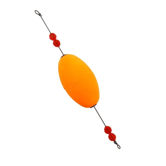 Oval Orange 2.5 Inch Sliding Cork Fishing Float (3 pack)