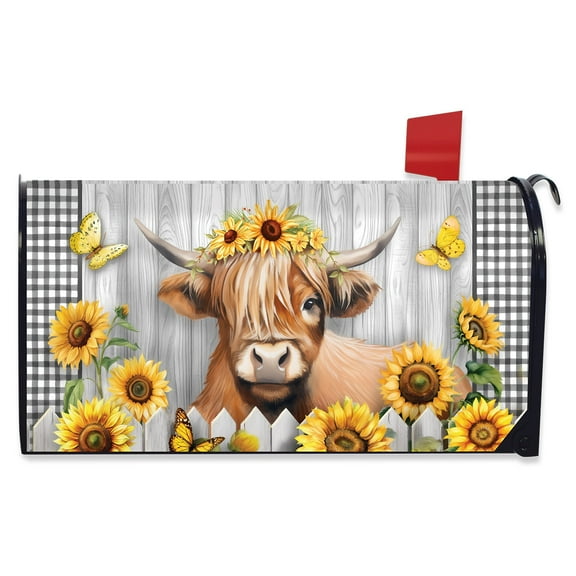 Briarwood Lane Highland Cow Mailbox Cover