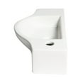 thumbnail image 5 of ALFI brand ABC114 White 18" Small Wall Mounted Ceramic Sink with Faucet Hole, 5 of 7
