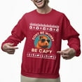 thumbnail image 2 of Christmas Sweatshirt, Don't Be Worry Be Capy Funny Capybara Christmas Sweatshirt, Cute Animal Holiday Sweatshirt, Capybara Lover Gift for Men & Women, 2 of 5