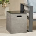 thumbnail image 4 of Noble House Aido Tank Holder Side Table in Light Gray and Black, 4 of 12