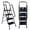 4 Step, variant on 4 Step Folding Steel Step Ladder with Handrail, Portable Step Stool Featuring Wide Anti Slip Pedal, Sturdy Lightweight Household Ladder