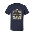 thumbnail image 2 of Wild Bobby, Kiss My Country Sass, Pop Culture, Men Graphic Tee, Navy, 4X-Large, 2 of 4