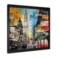 thumbnail image 2 of Designart "Popart Munich Vibrant City Scenes" Cityscapes Framed Wall Art Decor - Industrial Blue Munich Hallway Framed Wall Art Decor, 2 of 6