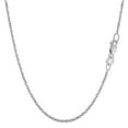 thumbnail image 1 of 14k White Gold Cable Link Chain Necklace, 1.5mm, 16", 1 of 5