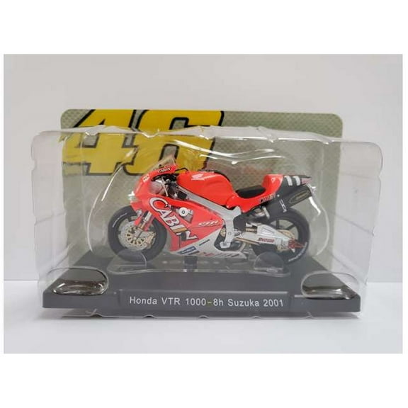 Honda VTR 1000 Diecast Model 1:18 scale Red Ex Mag