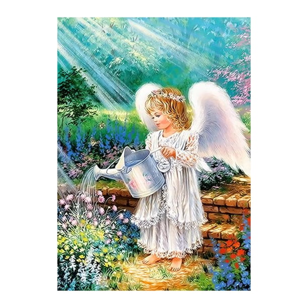 Pintura al óleo de bricolaje sobre lienzo Pintura por kit de números Amorosos niños Patrón de Papá yeacher Tipo 2