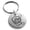 Silver, variant on Stainless Steel Carpe Diem Engraved Small Medallion Circle Charm Keychain Keyring