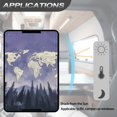 thumbnail image 5 of FUIALDOLG 26x17.3 inch RV Sun Shade Cover, Forest and Map Window Shade Cover with UV and Privacy Protection, Fits Most RV Interior Door Windows, Half-Fold Design, 5 of 7