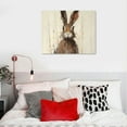 thumbnail image 5 of COMIO 20x16 in / 16x12 in Decorative Brown European Rabbit Hare Portrait Wall Art 16x12in, 5 of 6