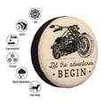 thumbnail image 4 of Goofa Let The Adventure Begin Pattern Universal Tire Cover for Jeep, SUV, Truck, and Trailer – Waterproof, UV-Resistant,Easy to Install, Fits 14"-17" Tires-17 inch, 4 of 6