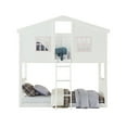 thumbnail image 2 of Twin Over Twin Bunk Bed with House Shape White, 2 of 5