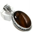thumbnail image 2 of Natural Montana Agate Gemstone Handmade 925 Sterling Silver Pendant 2.01", 2 of 2