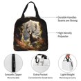 thumbnail image 2 of Kdxio Enchanted Deer In Cave Print Insulated Lunch Bag,Reusable Tote Lunch Box for Women Men,Leakproof Cooler Lunch Bags for Work Office Travel Picnic, 2 of 6
