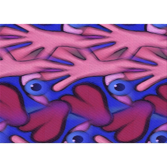 Ahgly Company Indoor Rectangle Patterned Dark Magenta Purple Area Rugs, 2' x 4'