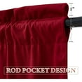 thumbnail image 6 of Window Curtains, Rod Pocket Curtains, Elegant Fringed Tassel Short Drapes for Home Decor, Polyester Material, Available In Red Gray Blue Yellow, 52x18 Inch Size, 6 of 7