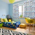 thumbnail image 2 of Set of 2 Panels Kids Curtains Window Curtain Panels for Kids Boys Room Curtain Cartoon Series Pattern Decorative Printed Curtains for Bedroom Living Room, 52 x 63inch Unique Bargains Cortina, 2 of 8
