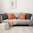 thumbnail image 5 of Paquete de 2 fundas de almohada cuadradas decorativas de pana suave y lisa de otoño, fundas de cojín para sofá, dormitorio, coche, 45 x 45 cm o 18 x 18 pulgadas, 5 of 5