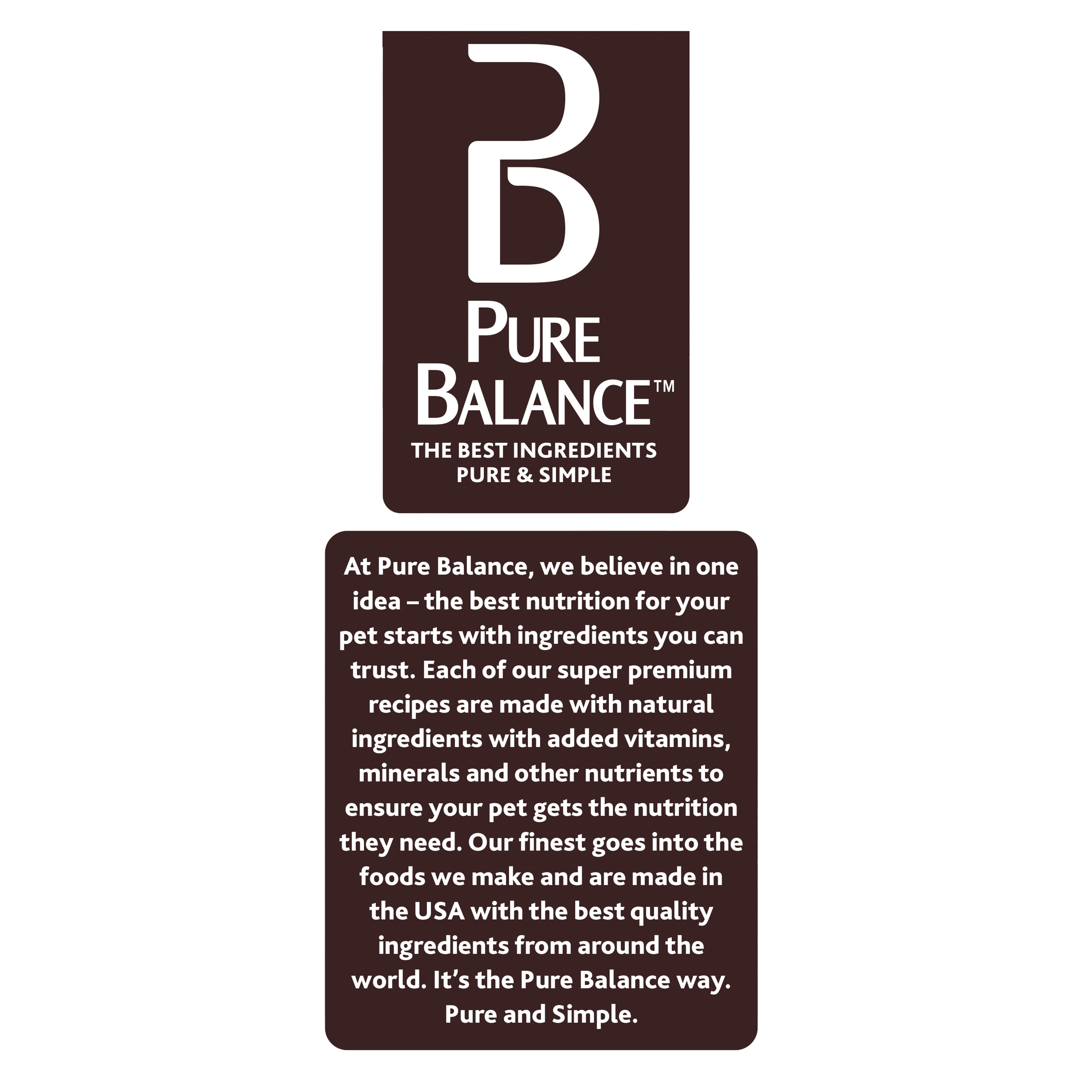 Pure Balance Chicken & Brown Rice Recipe Food for Cats, 7 lb
