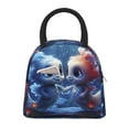 thumbnail image 2 of Haiem Cute Fish Flower Couple Printed Lunch Bag Women, Lunch Box Lunch Bag for Women, Small Leakproof Cute Lunch Tote Large Capacity Reusable Insulated Cooler Lunch Container, 2 of 6