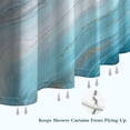 thumbnail image 6 of Blue Gold Marble Pattern Shower Curtain 36"x72" ,Bathroom Decorative Shower Curtains Set with 12 Hooks,Modern Waterproof Washable Shower Curtain, 6 of 6