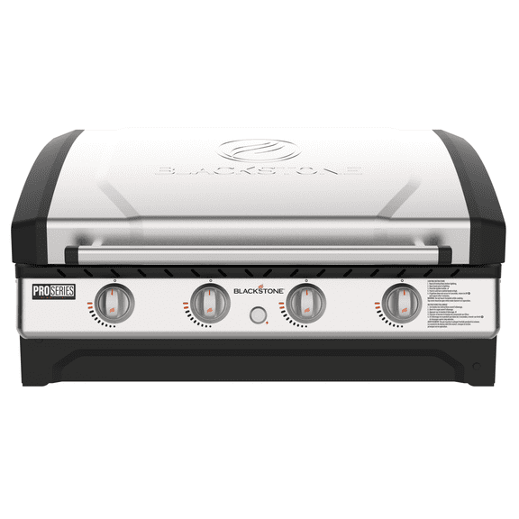 Blackstone Pro Series 4-Burner 36" Propane Omnivore Drop-in Outdoor Griddle with Hood