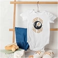 thumbnail image 4 of Urban Streetwear Lucky You 8 Ball Romper Boys or Girls Infant Baby Brisco Brands NB, 4 of 6
