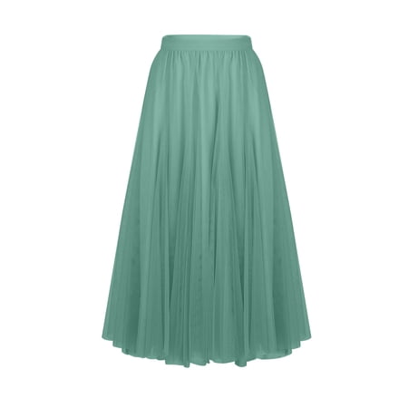 Haivin Womens Causal Flowy Skirt Summer Midi Skirts Boho Midi Skirt Flared A-Line Midi Skirts Solid