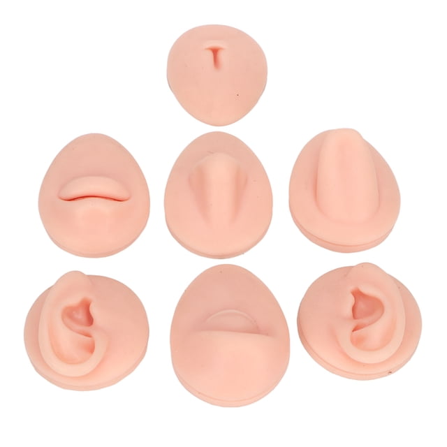 Practice Model, Silicone Reusable Body Practice Model, Simulation Display Elastic Practice Body Parts for Novice Piercer Jewelry Display Teaching Tool