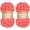 037 Sherbert, variant on 2 Pack (7.6 yds,3.5 oz Each Skein) Bulky Loop Yarn for Finger Knitting Soft,Off The Hook Loop Yarn,No-Needle Craft Chenille Yarn for Crocheting,Grey Tie Dye Hand-Knitting Yarn,