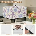 thumbnail image 6 of TSOVTHRID Daisy Bowknot Heart Print Dustproof Microwave Oven Cover Dust Protection Protective Toaster Oven Cover Protector for Kitchen Countertop, 18.25"W x 14.5"D x 11"H, S, 6 of 7