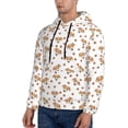 thumbnail image 3 of Honeii Labrador Retriever Dog Pattern Mens Hoodies Men's Loose Sleeve Sweatshirt,Pullover Hooded Sweatshirt for Men,Essentials Hoodie-3X-Large, 3 of 7