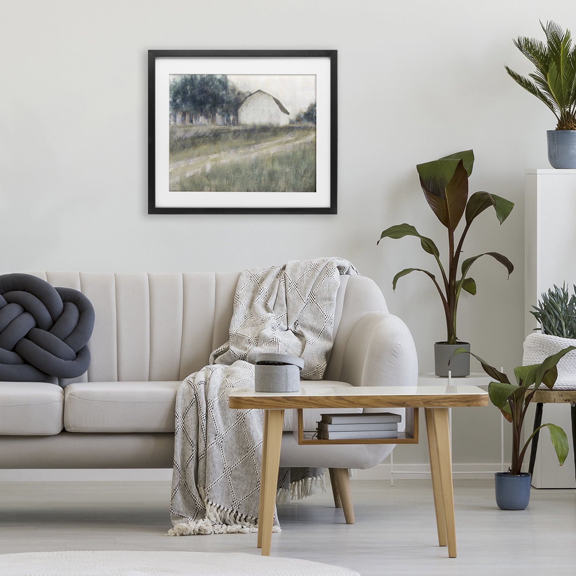 Stupell Industries Another Path Abstraction Black Framed Print Under Glass, design by Kamdon Kreations